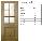 Barcelona Oak Supermodel Door (Clear Bevelled Glass) - Supplied Factory Finished 78� x 24� x 1 3/8�  1981 x 610 x 35mm   