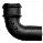 65mm x 90� Painted Cast Iron Round Downpipe Bend CI25B90P